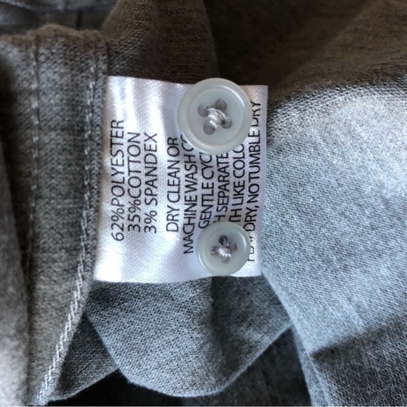 Soft Cloth Gray Long Sleeve Button Down Dress Shirt Large - Picture 4 of 7